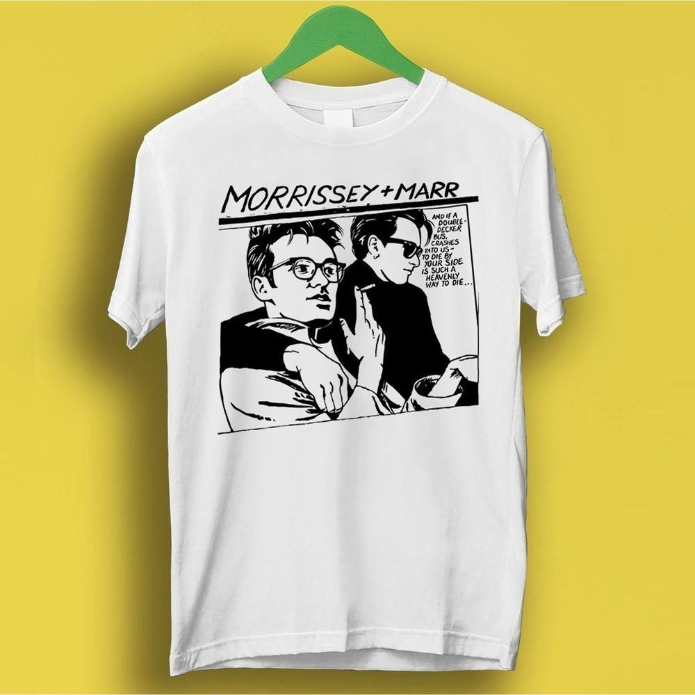 The Smiths Morrissey Marr Cartoon Meme Funny Music Fan T-Shirt